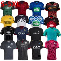 2023 New Rugby Jerseys Tracksuits Hurricane Highlander Blues Crusader Tracksuits ZEALAND 22 23 Men Super Moana Jersey Top Quality Home Game Away Australia Size S-5XL