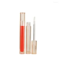 Storage Bottles 10 25pcs 3.5ml Cosmetic Lip Gloss Wand Tubes Clear Orange Glaze Tube Concealer Applicator Liquid Eye Shadow Packing Bottle