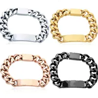 Designer bracelets for Men and Women Stainless Steel cuban Link Iced out braceletS bracciali Chain Bracelet for women Male Drop Sh321N