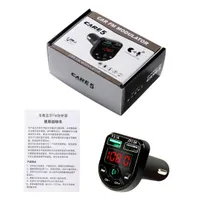 BTE5 Car MP3 Player Bluetooth FM Transmitter Car FM Modulator Dual USB ChargingPort for 1224V General Vehicle6607645