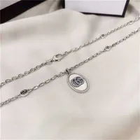 2023 Designer New Fashion jewelry Zhigujia S925 Silver Twist double clasp necklace for lovers