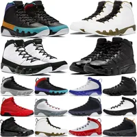 OG Jumpman 9 9S Basketball Shoes Mens Chile Red University Blue Gold Barons Presal Gray Bred Pace
