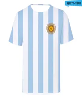 Argentina National Flag 3D Tshirt Men Women Cotton Tshirt 3D Print Argentine Flag BoyGirl T Shirt Fashion Streetwear2853747