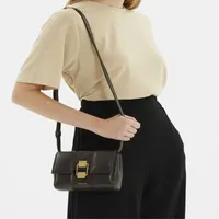 Brand Luxury Design Pillow Bag Female Flap Tofu Bag Leather Small Square Bag Single Shoulder Crossbody Bag