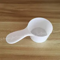 100pcs lot 50ML Plastic Measuring Scoop 25 gram Spoon 25g Measure Spoons Kitchen Tools - white 301K
