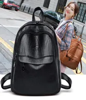 Authentic Leather Tactile Feel Backpack Womens 2021 New Korean Style AllMatching Soft Leather Bag Bag Large Capacity Student Trav9031387