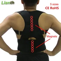 男性と女性のためのCE ROHS磁気療法姿勢補正腰痛調整可能なブレース肩サポートT174K03 C261P