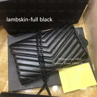 yslity yysl bag lambskin luxurys designers crossbody bags women fashion caviar genuine leather handbag purses black clutch chain cross body