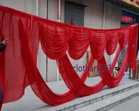 6M wide swags wedding stylist decoration for backdrop Party Curtain Celebration Stage 20ft wide backdrop drapes beautiful design b3096667
