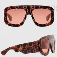 Solglasögon Designer Woman Brand 0980 Retro Flat Square Full Fre Fashion Case Sunglasse Luxury UV400 Classic Glasses Luxurys Bag Mens NNZV