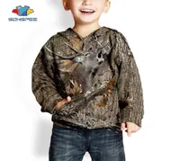 SONSPEE Child Pullover Hoody Sweatshirts Top Deer Hunting 3d Camouflage Fashion Kids Hoodie Casual Streetwear Boys Baby Clothing L6730827
