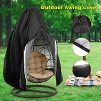 Camp Furniture Waterproof Patio Chair Cover Egg Swing Dust Protector With Zipper Protective Case Outdoor Hanging