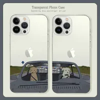 Cell Phone Cases Funny Cartoon Dog Phone Case for Iphone 13 12 11 14 Pro Max XSMax X XR Cover for Iphone 7 8Plus 12Pro Silicone Soft Couple Funda Z0316