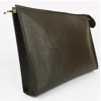 Pochette Jour Pm Men Fashion Real Caviar Lambskin Chain Flap Bag Long Chain Wallets Key Card Holders Purse Clutches Evening226V