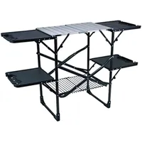 GCI utomhus Slim-Fold Cook Station Portable Outdoor Folding Table Eureka Camp Table