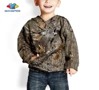SONSPEE Child Pullover Hoody Sweatshirts Top Deer Hunting 3d Camouflage Fashion Kids Hoodie Casual Streetwear Boys Baby Clothing L4788573
