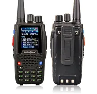KT8R Quad Band Walkie Talkie UHF VHF 136147Mhz 400470mhz 220270mh 350390mhz Handheld 5W UV two way radio color display12661154
