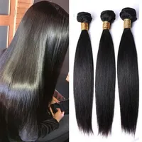 9A Straight Hair Bundles Raw Virgin Indian Hair Extensions Straight Human Hair Weft Weave Bundles Cheap Weaving202K