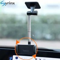 Cell Phone Mounts Holders Car Windscreen Phone Holder Mobile Stand Smartphone Fixed Rearview Mirror Bracket For iPhone Sticker Suction Mount Auto Support P230316