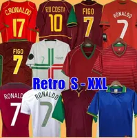 Ronaldo retro voetbalshirts 1998 1999 2010 2012 2002 2004 2006 Rui Costa Figo Nani Pepe Classic Football Shirts Camisetas de futbol Portugal Vintage