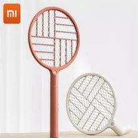 XIAOMI MIJIA Electric Mosquito Racket SOTHING Foldable Mosquito Lamp USB Rechargeable Handheld Fly Killer Swatter For Home209P