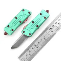 4 models Mini Hunting Double Action automatic knife Knife Aviation Aluminum Handle D2 Steel Outdoor EDC Portable Tool Kitchen dinn277S