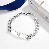 2023 Designer New Gujia S925 Sterling Silver Ghost Skull Bracelet elf double G letter men's and women's common jewelry