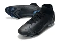 FG Hot Men's Football Shoes Assassin 14 High Top красивые неописуемые полные водонепроницаемые водонепроницаемые социальные футбольные туфли черно -белая желтая суперфляй