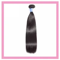 Brazilian Human Hair Extensions One Bundles 10-30inch Straight Virgin hair Double Wefts 1 PCS Silky Straght Sample257j