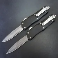 Big A07 Damas Damascus Double Action Hunting Folding Pocket Survival Xmas Gift Automatic Knife Automatic Knives Auto Knife296Q