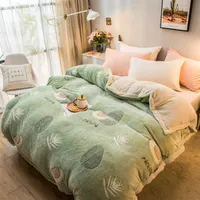 Pineapple Avocado Pattern Super Soft Raschel Blanket Thick Coral Fleece Plush Duvet Cover Double Side Warm Blankets For Bed 201111240o