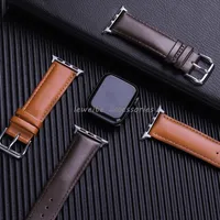 Echtes Leder -Uhrband für Apple Watch -Gurtbänder Smartwatch Band Serie 1 2 3 4 5 6 7 8 S1 S2 S3 S5 S6 S7 S7 S8 SE 38mm 40mm 41 mm 42 mm 44 mm 45 mm 49mm Smart Watchs Bänder