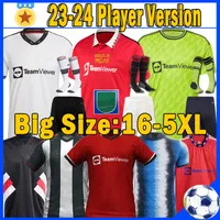 4XL 5XL 22/23 SANCHO Camisetas de Fútbol Versión Jugador Aficionado MAN BRUNO FERNANDES LINGARD POGBA RASHFORD 2022 2023 MAGUIRE JAMES