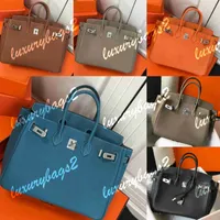 7A Birkin Bag Large Tote Without Strap Ang Holes Luxurys Designers Bags 35cm 30cm Designer Handbags Gold Silver Genuine Leather Purses Totes Clutch Chain Bag Handbag