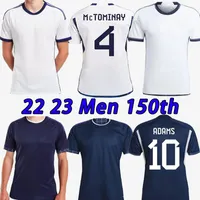 2023 Scozia 150 ° anniversario Maglie da calcio Edizione Speciale blu Tierney Dykes Adams Calcio Christie McGregor McGinn McKenna Men Kit Kids Uniforms