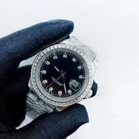 41mm Automatic Mechanical Mens Watches Bezel Stainless Steel Women Diamond Watch Lady Watch Waterproof Luminous Wristwatches316f
