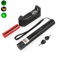 Green Pointer Laser 532nm 500mW 303 Laser Pen High Power Adjustable Starry Head Burning Match lazer With charger Battery Y2007273270