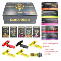 MUHA MEDS mini engångsvape penna uppgradera e-cigaretter 350mAh batteriladdningsbara 5 stammar 1 ml tomma vagnar med förpackningslager i USA