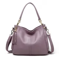 Evening Bags Luxury Designer Handbag Small Square Genuine Leather Tassel Style Sling Female 230320