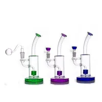 10inch Mobius Matrix Glass Bong Hookahs Colorful Birdcage Percolator Beaker Bongs Thick Smoking Water Pipe Heady Dab Rigs with 14mm Joint Oil Burner Pipe