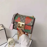 Handbag High quality 2023 new bag women's style small square fresh, sweet and lovely shoulder chain women