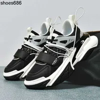 Shoes Male Balman Same Spaceship Splice Dad Shoes Thick Sole Heightened Shoes Spring and Autumn Sports Casual Shoes
