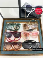 Brand Design Sunglasses 23 Year New Style Ins Fashion Trend Star Net Red Anti Ultraviolet 5487 Uv400 High Quality
