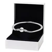 Multi Snake Chain Bracelet for Pandora Authentic Sterling Silver Hand chain For Women designer Jewelry Girlfriend Gift Wedding Bracelets with Original Box Set