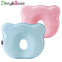 Anti Flat Head Baby Pillow Newborn Memory Foam Infant Baby Head Cushion Support Anti Roll Shaping Pillow for Baby Neck Subject 201348F