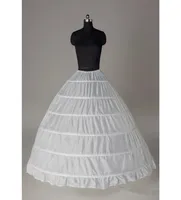 2018 In stock Ball Gown Petticoat Cheap White Black Crinoline Underskirt Wedding Dress Slip 6 Hoop Skirt Crinoline For Quinceanera5611777