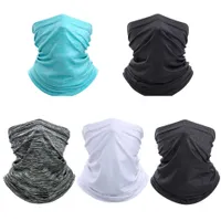 Cycling Face Masks Caps Ice silk sunscreen head cover and neck summer outdoor riding triangle towel breathable sunscreen face and neck riding mask