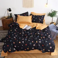 Home textile bedding thickening sanding quality tribute cotton designer bedding sets Quilt cover 4 pieces suit queen Bed Comforter220d