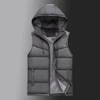 Men's Vests selling s Winter Warm Hooded Casual Waistcoat Sleeveless Jackets Thicken Parkas 6XL 230320