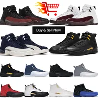 men basketball shoes 12s jumpman 12 retros mens trainers Stealth Flu Game Royalty black Royalty Taxi mens sports sneakers Tennis shoes size 7-13